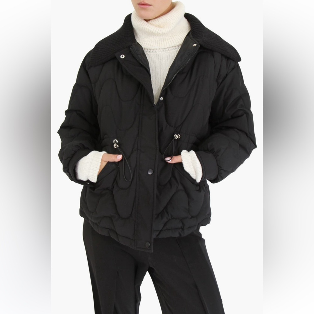 Belle & Bloom See‎ You Again Quilted Jacket black puffer coat medium NWT